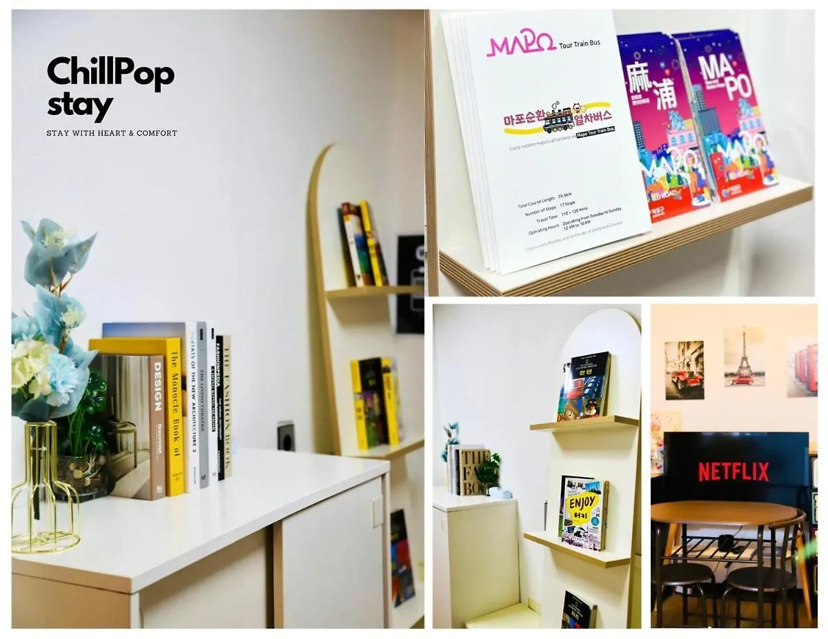 Daire Opensale Sinchon Station, 1F, 4Ppl, 2Br, Hongdae, Private Güney Kore