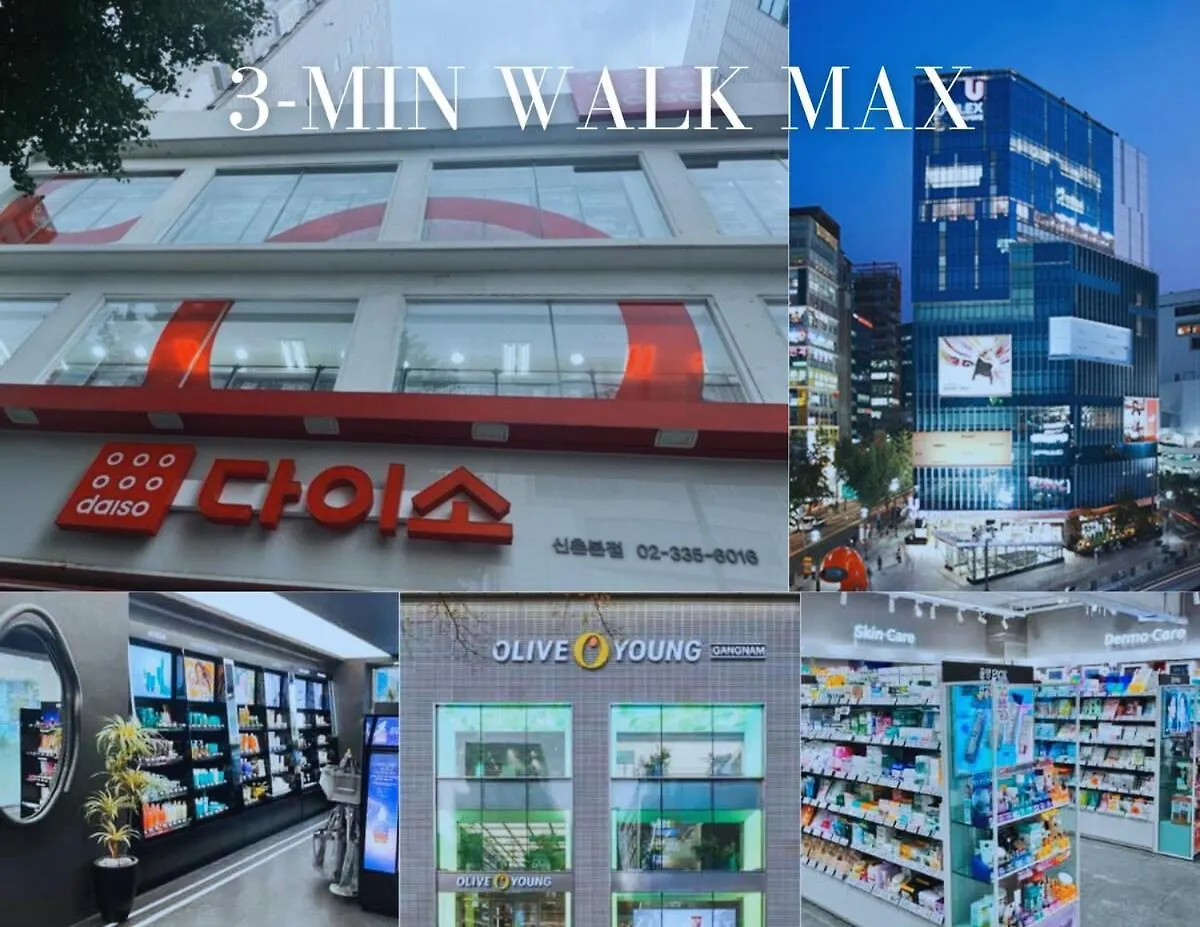 Opensale Sinchon Station, 1F, 4Ppl, 2Br, Hongdae, Private 韩国