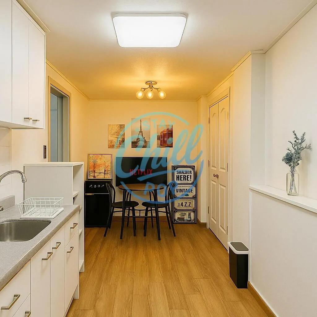 公寓 Opensale Sinchon Station, 1F, 4Ppl, 2Br, Hongdae, Private